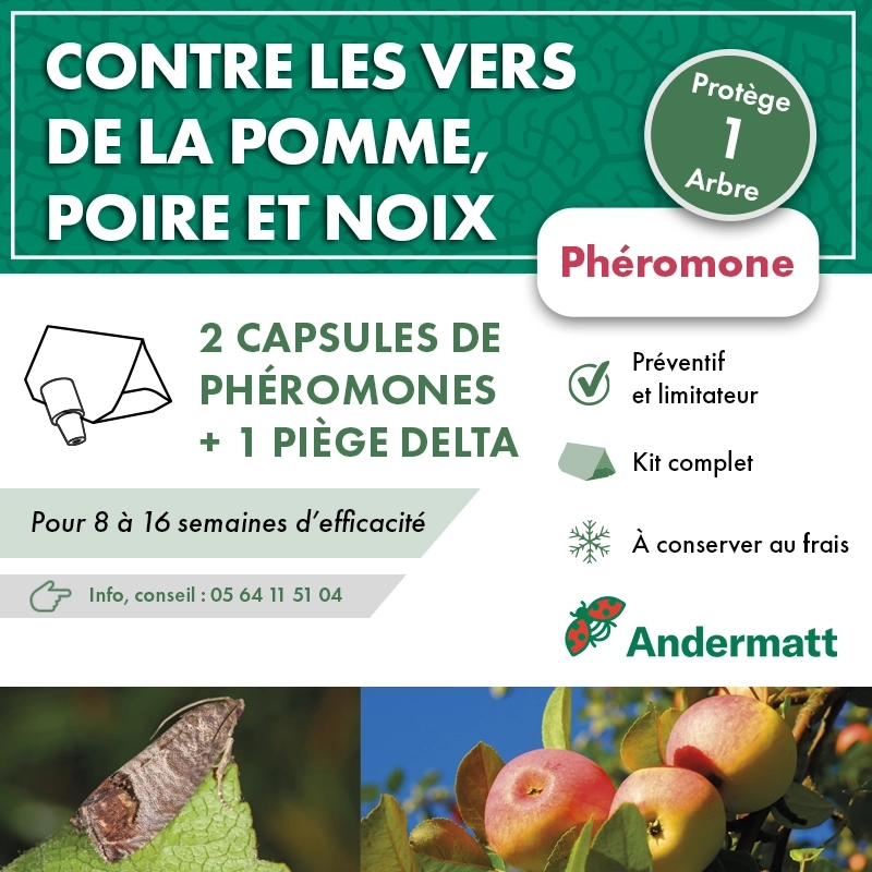 Kit Phéromone Carpocapse des pommes Andermatt